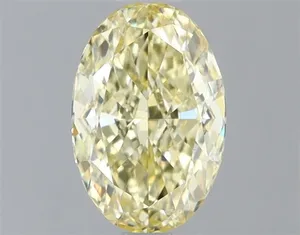 1.05ct OVAL Fancy Intense Yellow VVS2 Coloured Lab diamond