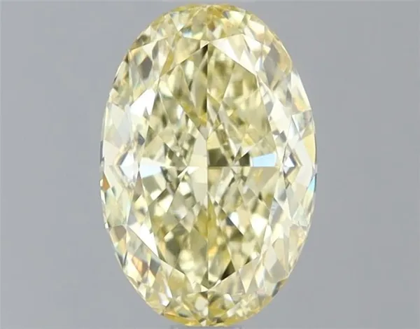 1.05ct OVAL Fancy Intense Yellow VVS2 Coloured Lab diamond