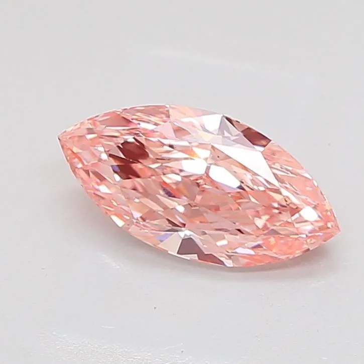2.55ct MARQUISE Fancy Vivid Pink VS1 Coloured Lab diamond