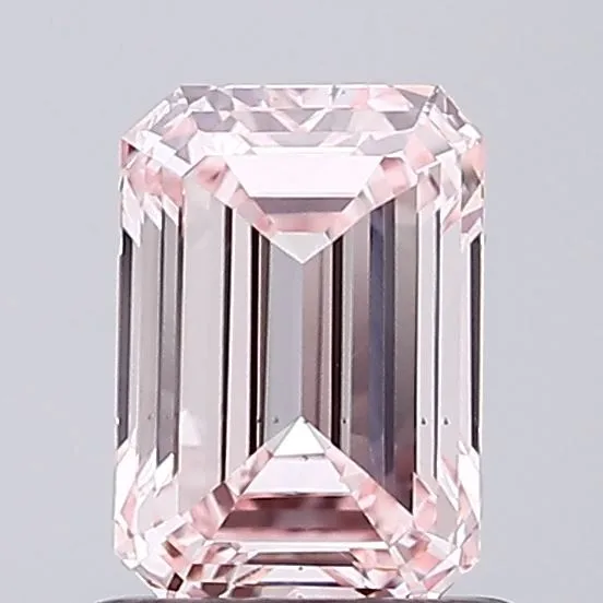 1.04ct EMERALD Fancy Intense Pink VS2 Coloured Lab diamond
