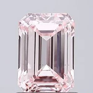 1.04ct EMERALD Fancy Intense Pink VS2 Coloured Lab diamond