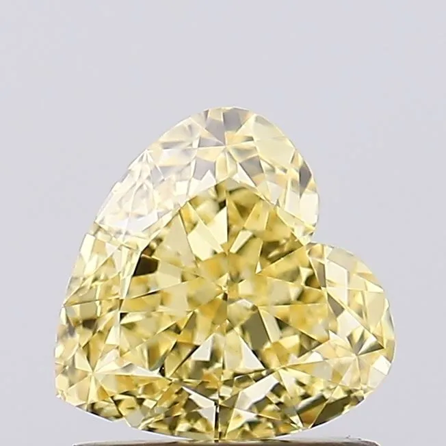 1.05ct HEART Fancy Intense Yellow VS1 Coloured Lab diamond