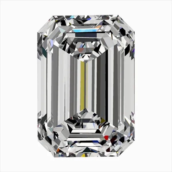 0.3ct EMERALD D VVS2 Natural diamond