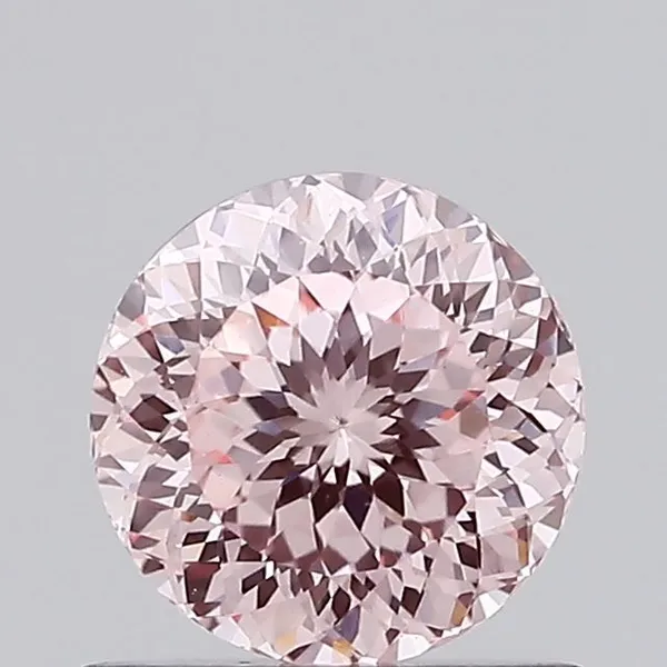 0.66ct ROUND Fancy Intense Pink VS1 Coloured Lab diamond