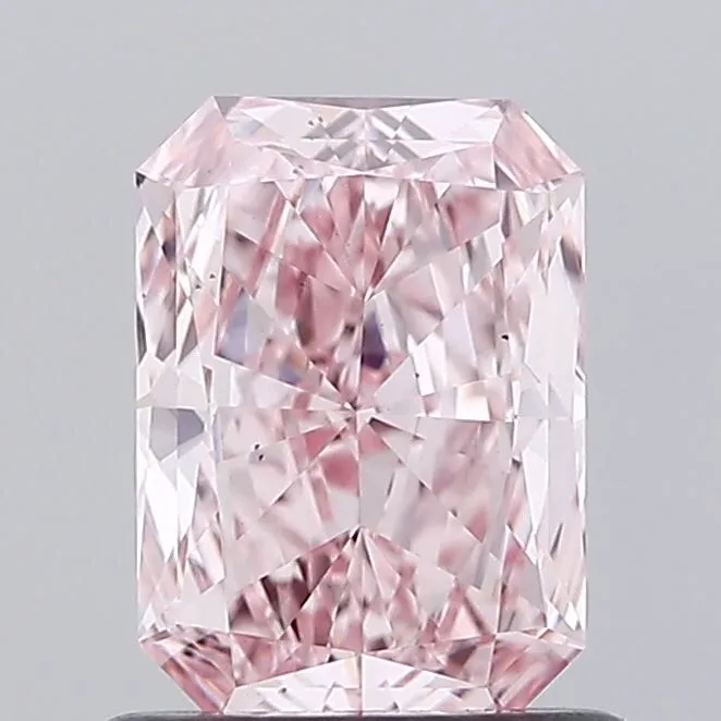 0.88ct RADIANT Fancy Intense Pink VS1 Coloured Lab diamond