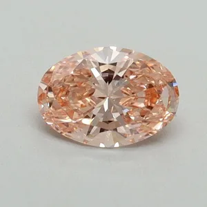 0.5ct OVAL Fancy Vivid Pink VVS2 Coloured Lab diamond