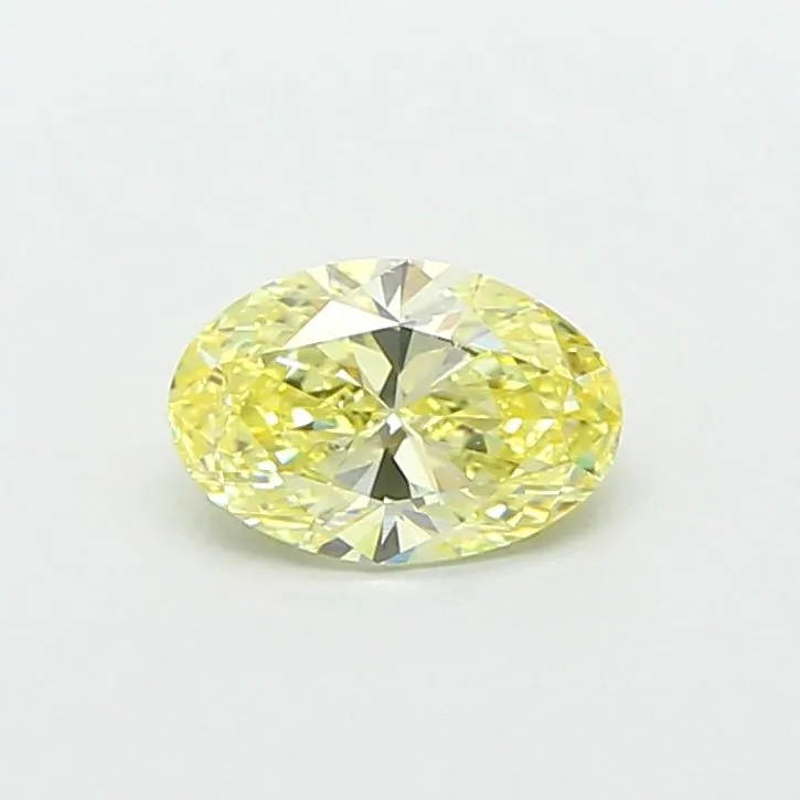 0.62ct OVAL Fancy Yellow VS1 Coloured Lab diamond