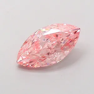 1.59ct MARQUISE Fancy Vivid Pink VVS2 Coloured Lab diamond