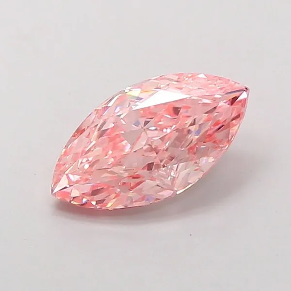 1.59ct MARQUISE Fancy Vivid Pink VVS2 Coloured Lab diamond