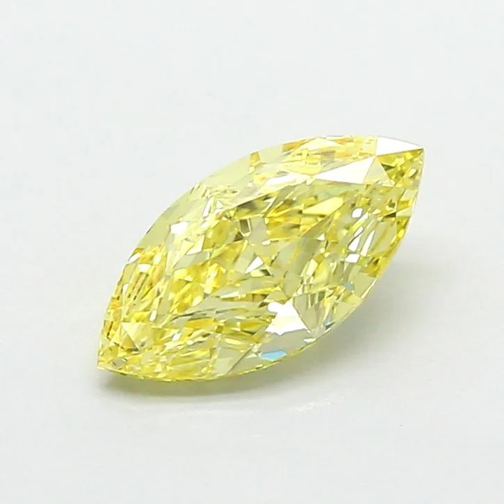 1.06ct MARQUISE Fancy Intense Yellow VS1 Coloured Lab diamond