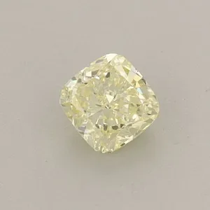 0.38ct CUSHION Fancy Intense Yellow VS2 Coloured Lab diamond