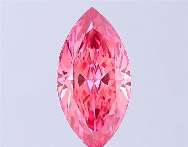 2.53ct MARQUISE Fancy Vivid Pink VS1 Coloured Lab diamond