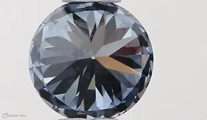 0.33ct ROUND Fancy Intense Blue VVS1 Coloured Lab diamond