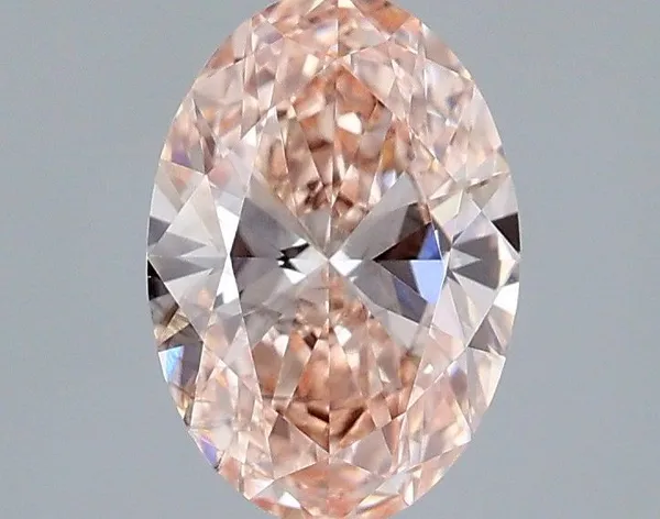 1.02ct OVAL Fancy Intense Pink SI1 Coloured Lab diamond