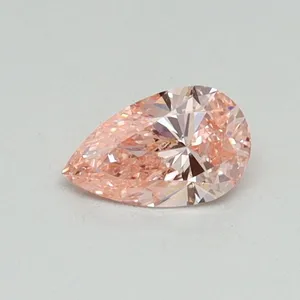 0.3ct PEAR Fancy Vivid Pink SI1 Coloured Lab diamond