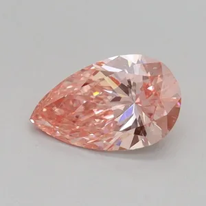 0.54ct PEAR Fancy Intense Pink VS2 Coloured Lab diamond