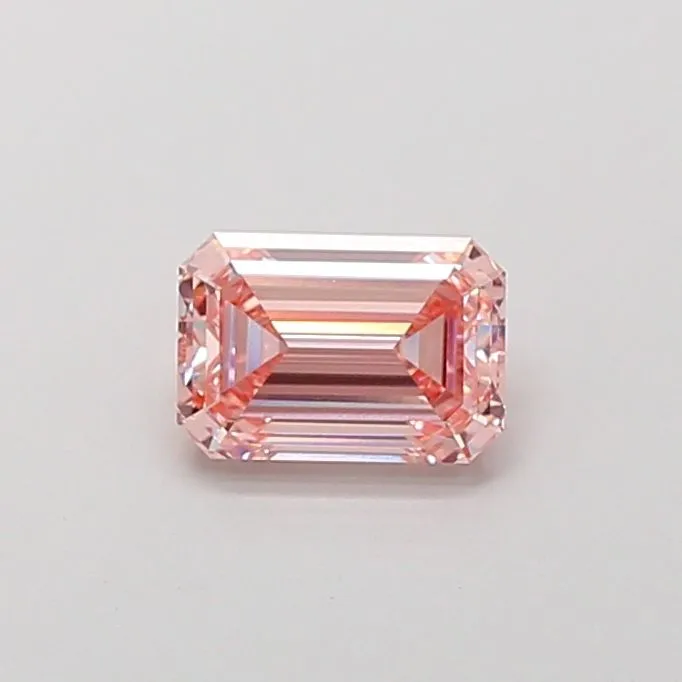 1.52ct EMERALD Fancy Intense Pink VVS2 Coloured Lab diamond