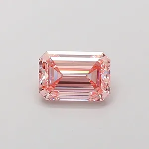 1.52ct EMERALD Fancy Intense Pink VVS2 Coloured Lab diamond