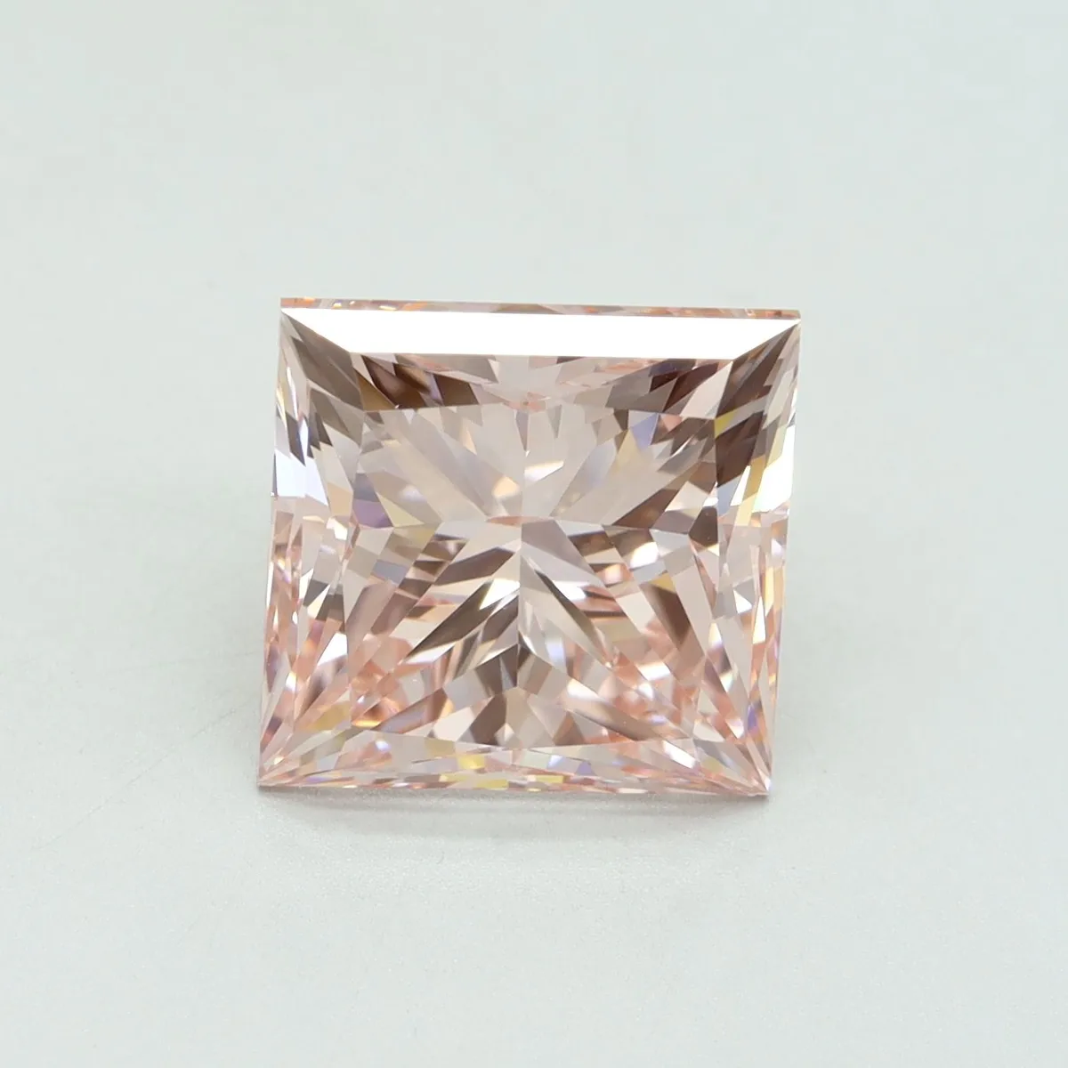 5.01ct PRINCESS Fancy Intense Pink VS1 Coloured Lab diamond