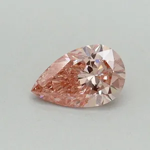 0.32ct PEAR Fancy Vivid Pink SI1 Coloured Lab diamond