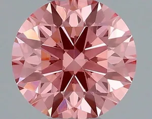 0.35ct ROUND Fancy Vivid Pink VS2 Coloured Lab diamond