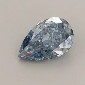 0.67ct PEAR Fancy Vivid Blue VVS2 Coloured Lab diamond