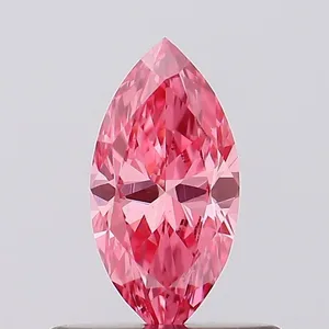 0.38ct MARQUISE Fancy Vivid Pink VS2 Coloured Lab diamond
