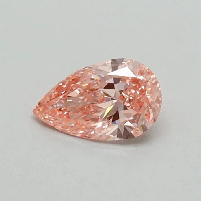 0.31ct PEAR Fancy Vivid Pink VS1 Coloured Lab diamond
