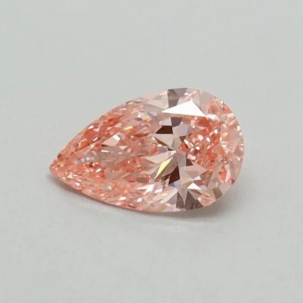 0.31ct PEAR Fancy Vivid Pink VS1 Coloured Lab diamond
