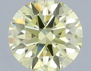 0.32ct ROUND Fancy Yellow VVS2 Coloured Lab diamond