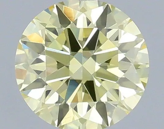 0.32ct ROUND Fancy Yellow VVS2 Coloured Lab diamond