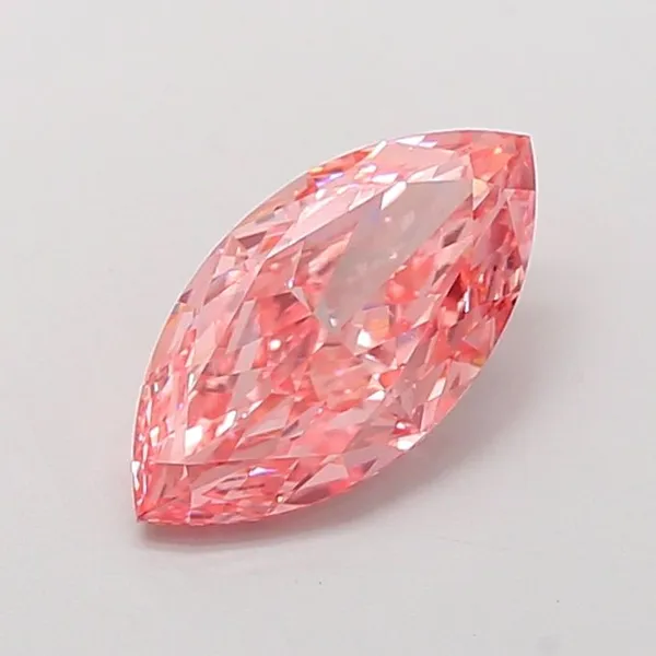 2.06ct MARQUISE Fancy Vivid Pink VVS2 Coloured Lab diamond