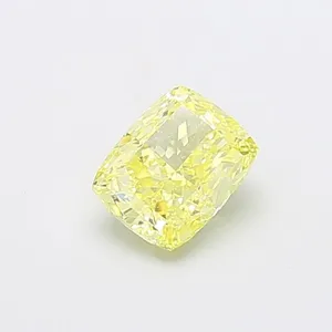 1.2ct CUSHION Fancy Intense Yellow VVS2 Coloured Lab diamond