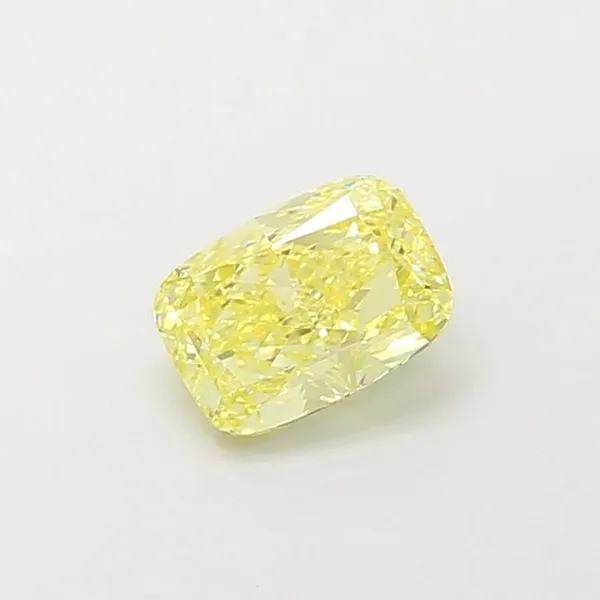 1.06ct CUSHION Fancy Intense Yellow VS1 Coloured Lab diamond