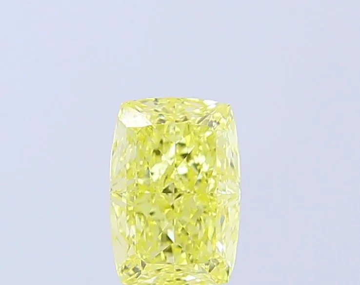 1.04ct CUSHION Fancy Intense Yellow VVS2 Coloured Lab diamond