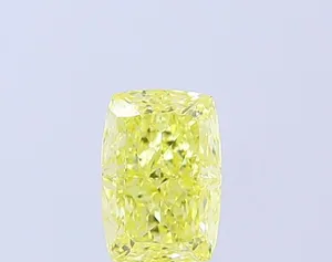 1.04ct CUSHION Fancy Intense Yellow VVS2 Coloured Lab diamond