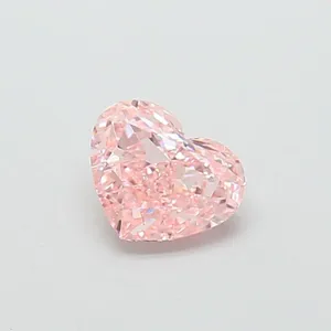 1.11ct HEART Fancy Vivid Pink VS1 Coloured Lab diamond