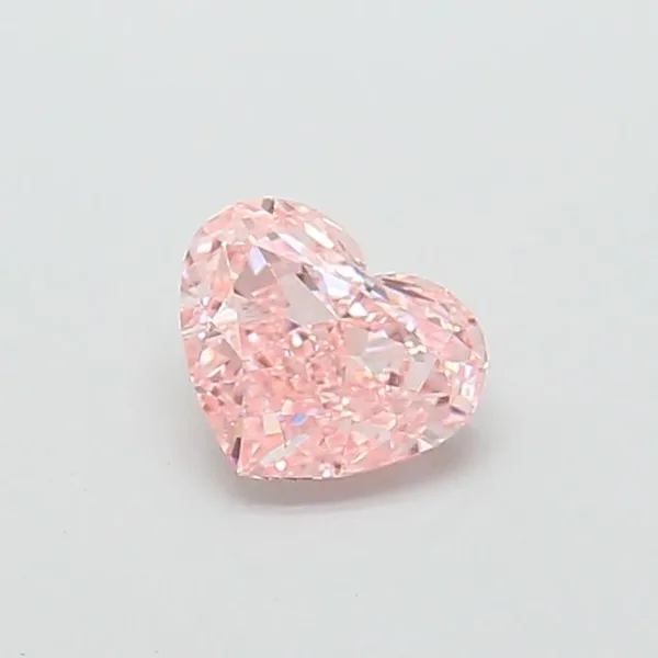 1.11ct HEART Fancy Vivid Pink VS1 Coloured Lab diamond