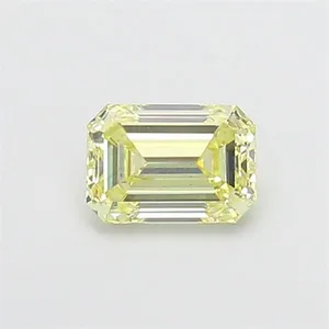 1.05ct EMERALD Fancy Light Yellow VS1 Coloured Lab diamond