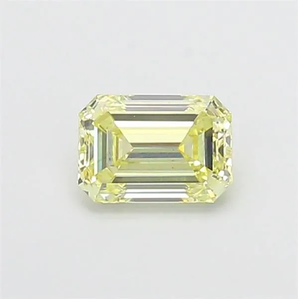 1.05ct EMERALD Fancy Light Yellow VS1 Coloured Lab diamond