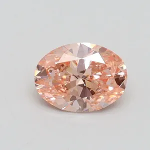 0.5ct OVAL Fancy Intense Pink SI1 Coloured Lab diamond