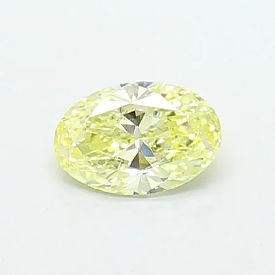 0.61ct OVAL Fancy Yellow VS2 Coloured Lab diamond