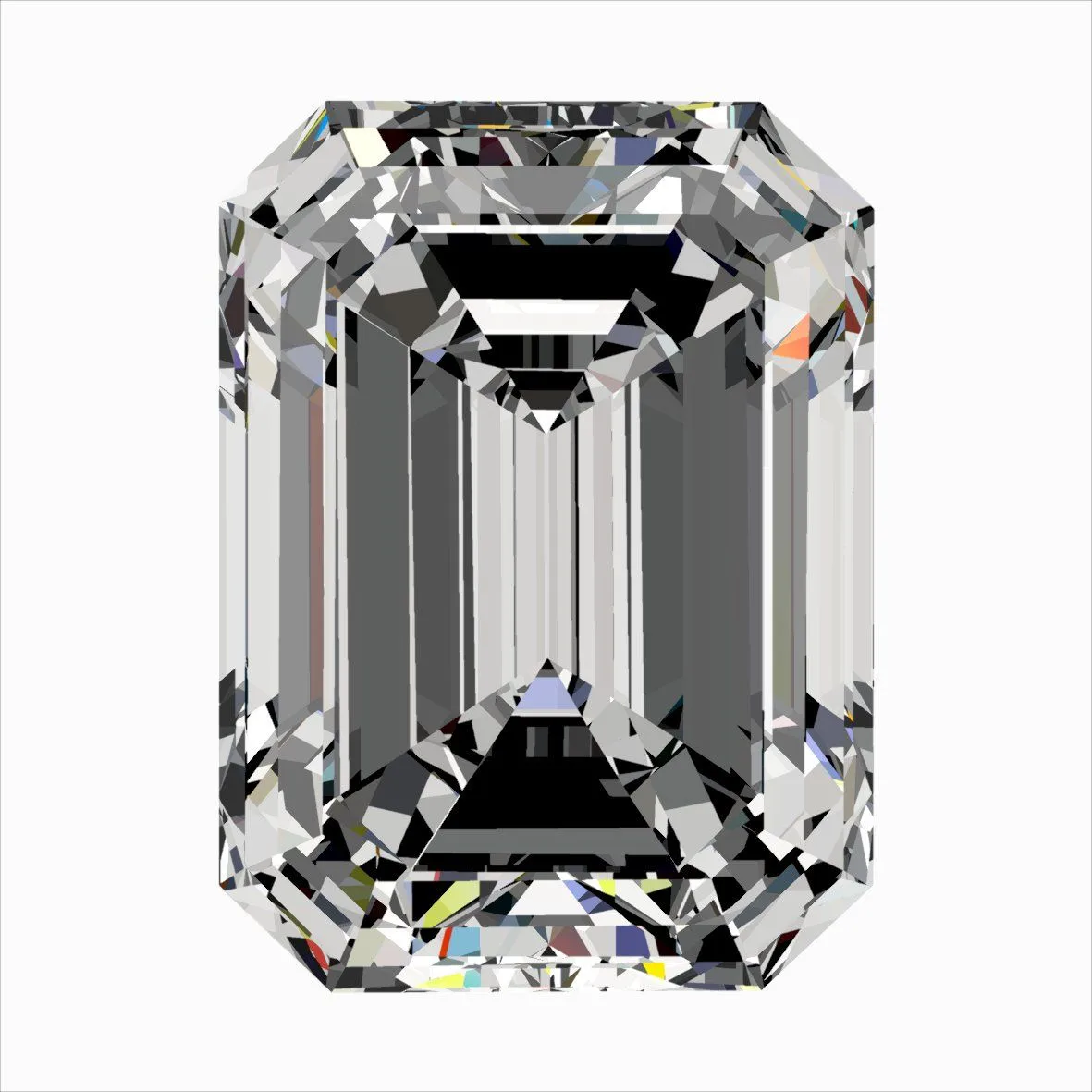 0.41ct EMERALD E VS1 Natural diamond