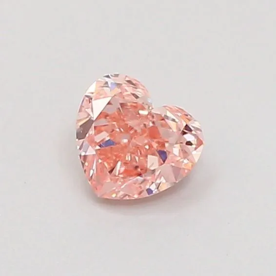 0.30ct HEART Fancy Intense Pink SI1 Coloured Lab diamond