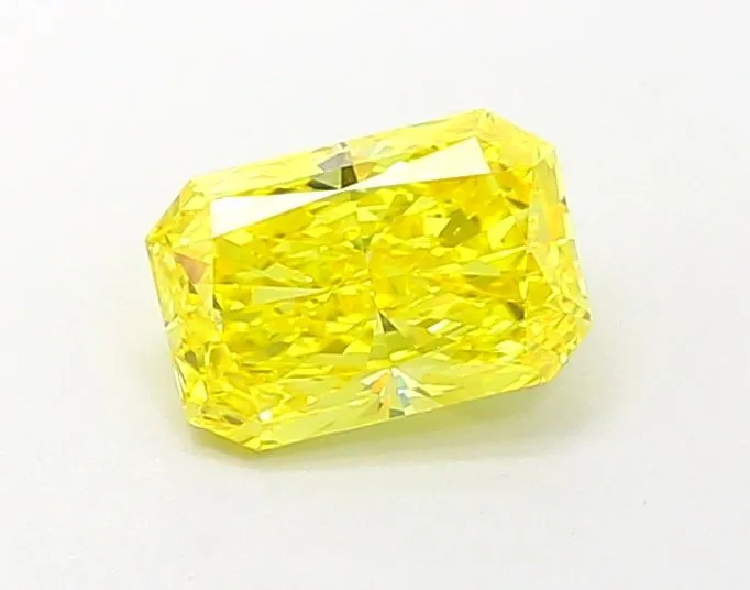 1.01ct RADIANT Fancy Vivid Yellow VS1 Coloured Lab diamond
