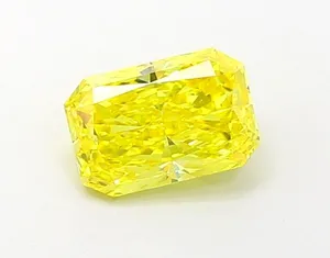 1.01ct RADIANT Fancy Vivid Yellow VS1 Coloured Lab diamond