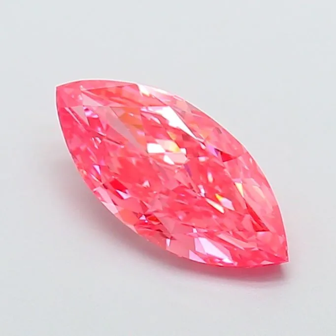 2.27ct MARQUISE Fancy Vivid Pink VVS2 Coloured Lab diamond