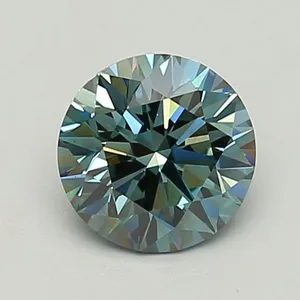 0.65ct ROUND Fancy Vivid Pink VS2 Coloured Lab diamond