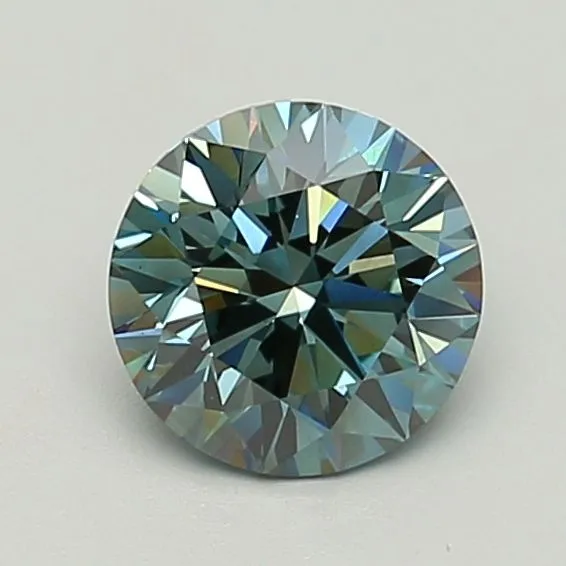 0.65ct ROUND Fancy Vivid Pink VS2 Coloured Lab diamond