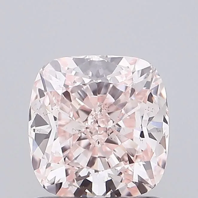 1.07ct CUSHION Fancy Intense Pink SI1 Coloured Lab diamond